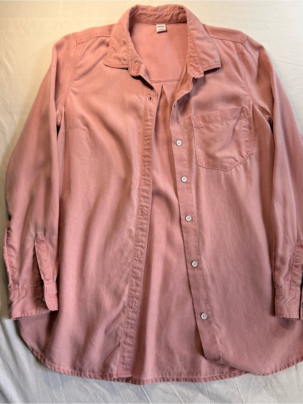 Old Navy Women’s Dusty Rose Button-Down Shirt